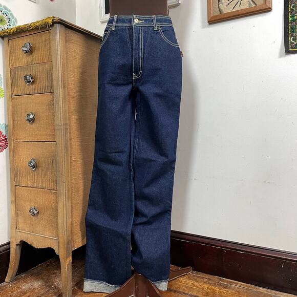 Vintage Sergio Valente Jeans, 1980s Dark Indigo Wash Cotton Denim XS-S - Picture 4 of 12